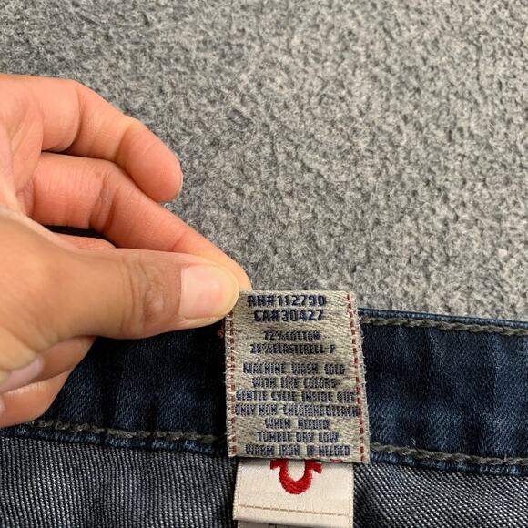 True Religion Jeans Women 26 Denim Stella Low Rise 5 Pocket Stretch Cotton Blend - Picture 6 of 11